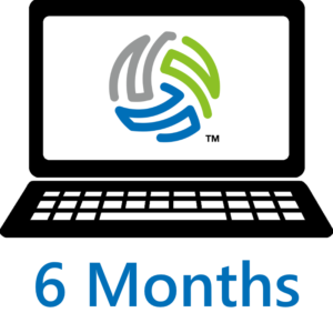 icon representing a six month license to use VolleyWrite